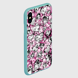 Чехол для iPhone XS Max матовый Ahegao валентинки - фото 2