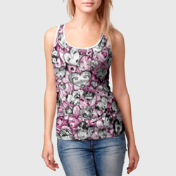 Женская майка 3D Ahegao валентинки - фото 2