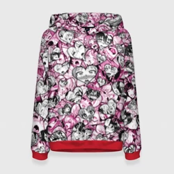 Женская толстовка 3D Ahegao валентинки