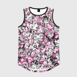 Мужская спортивная майка 3D Ahegao валентинки