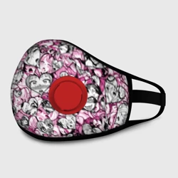 Маска из неопрена Ahegao валентинки