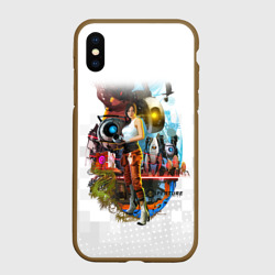 Чехол для iPhone XS Max матовый Portal 2 Челл