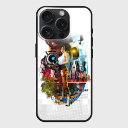 Чехол силиконовый для Apple iPhone 15 Pro матовый Portal 2 Челл