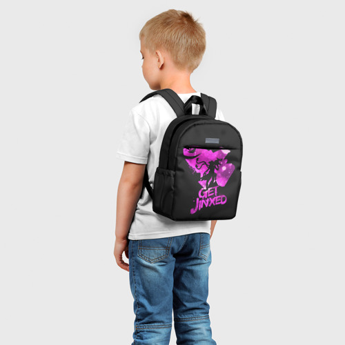 Детский рюкзак 3D с принтом Get Jinxed, фото на моделе #1