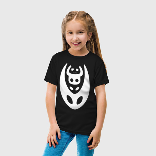 Детская футболка хлопок с принтом Hollow Knight, вид сбоку #3