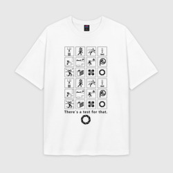 Женская футболка Oversize хлопок texturе Portal