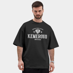Мужская футболка Oversize хлопок premium Кемерово. Born in Russia - фото 2