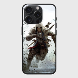 Чехол силиконовый для Apple iPhone 15 Pro матовый Assassin`s Creed