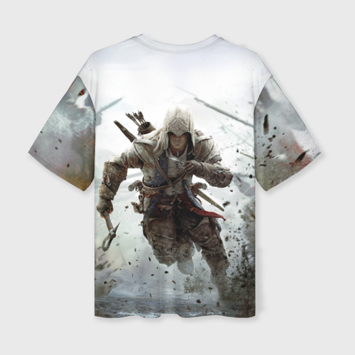 Женская футболка oversize 3D Assassin`s Creed, цвет 3D печать - фото 2