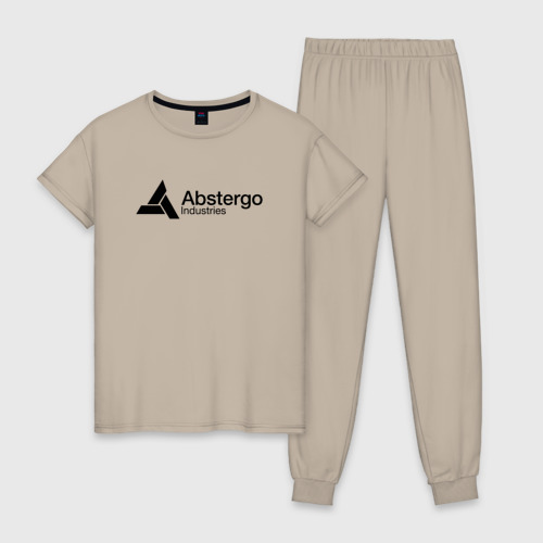Женская пижама хлопок Abstergo Industries, цвет миндальный