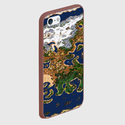 Чехол для iPhone 5/5S матовый Heroes 3 карта - фото 2