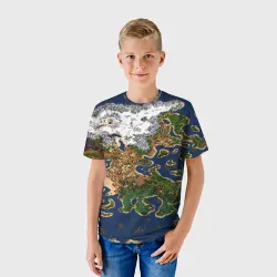 Детская футболка 3D Heroes 3 карта - фото 2