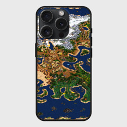 Чехол силиконовый для Apple iPhone 15 Pro матовый Heroes 3 карта