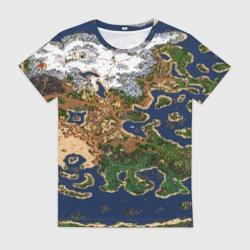 Женская футболка 3D Heroes 3 карта