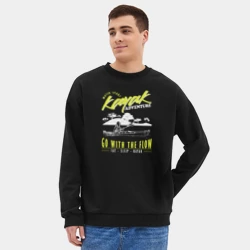 Мужской свитшот oversize без начеса хлопок Kayak Adventure - фото 2