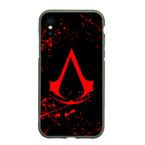 Чехол для iPhone XS Max матовый Assassin`s Creed, цвет темно-зеленый