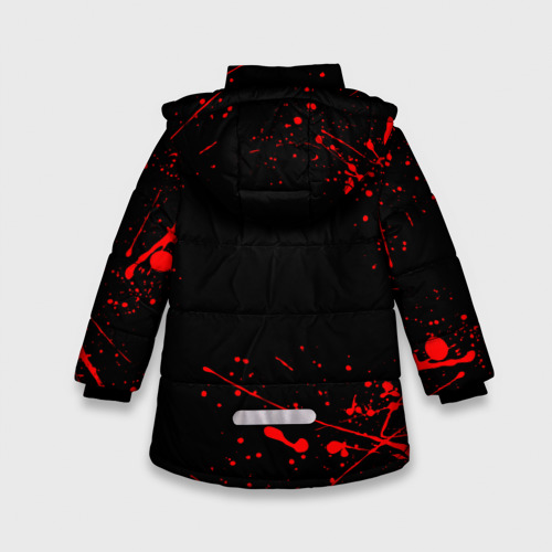 Зимняя куртка для девочек 3D Assassin`s Creed, цвет черный - фото 2