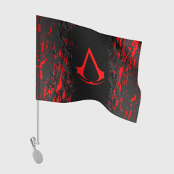 Флаг для автомобиля Assassin`s Creed red logo