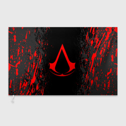 Флаг 3D Assassin`s Creed red logo