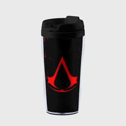 Термокружка-непроливайка Assassin`s Creed red logo