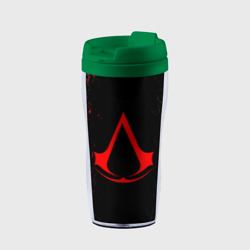 Термокружка-непроливайка Assassin`s Creed red logo
