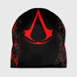 Шапка 3D Assassin`s Creed red logo