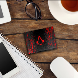 Обложка для студенческого билета Assassin`s Creed red logo - фото 2