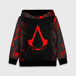 Детская толстовка 3D Assassin`s Creed red logo