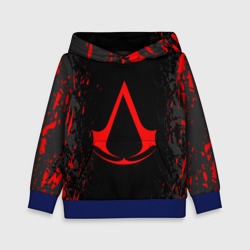 Детская толстовка 3D Assassin`s Creed red logo