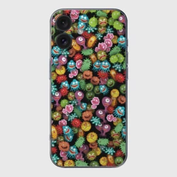 Чехол для iPhone 16 силиконовый с защитой камеры Вирусы