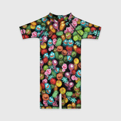 Детский купальный костюм 3D Вирусы