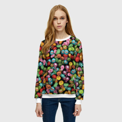 Женский свитшот 3D Вирусы - фото 2