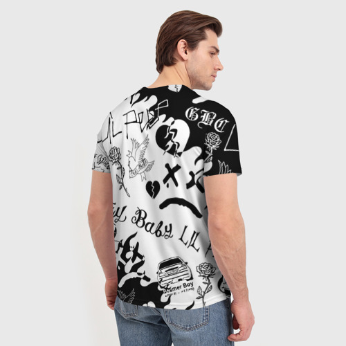 Мужская футболка 3D LIL Peep Лил Пип, цвет 3D печать - фото 4