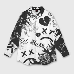 Женская рубашка oversize 3D LIL Peep Лил Пип