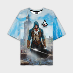 Мужская футболка oversize 3D Assasin's Creed