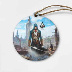 Деревянная игрушка круг Assasin's Creed