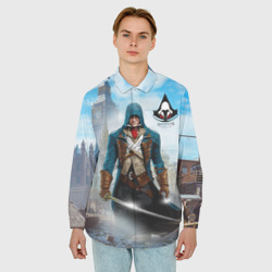 Мужская рубашка oversize 3D Assasin's Creed - фото 2