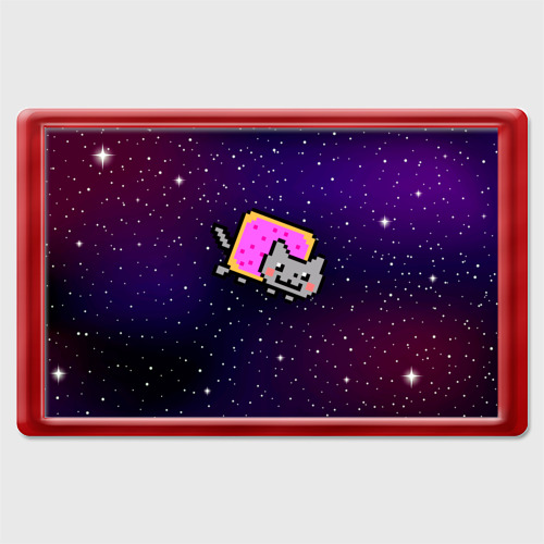 Магнит 45*70 Nyan Cat, цвет красный