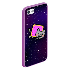 Чехол для iPhone 5/5S матовый Nyan Cat - фото 2