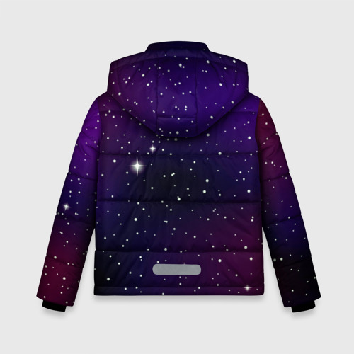 Зимняя куртка для мальчиков 3D с принтом Nyan Cat, вид сзади #1
