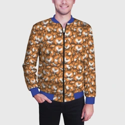 Мужской бомбер 3D Попки Корги - фото 2