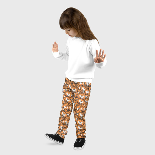 Детские брюки 3D Попки Корги, цвет 3D печать - фото 3