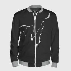 Мужской бомбер 3D Лунопёс