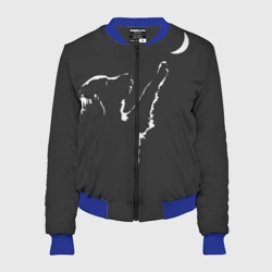 Женский бомбер 3D Лунопёс