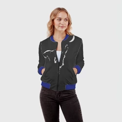 Женский бомбер 3D Лунопёс - фото 2