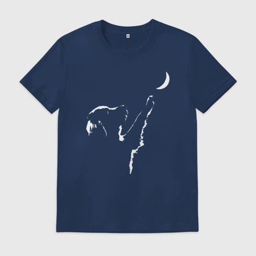 Мужская футболка хлопок Лабрадор Лунопёс