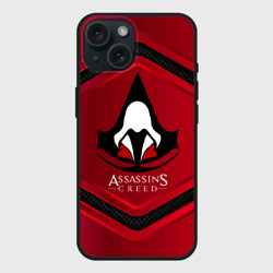 Чехол силиконовый для Apple iPhone 15 матовый Assasin's Creed