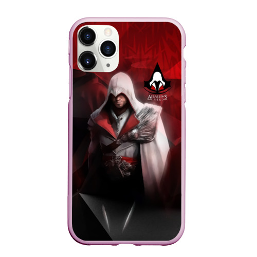 Чехол для iPhone 11 Pro Max матовый Assasin's Creed, цвет розовый