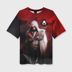 Женская футболка oversize 3D Assasin's Creed