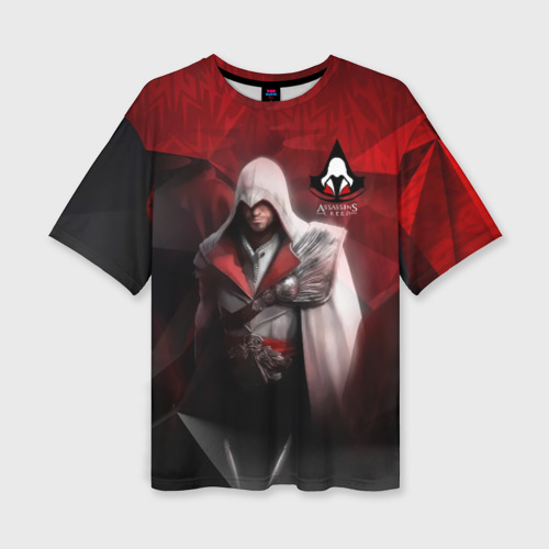 Женская футболка oversize 3D Assasin's Creed, цвет 3D печать